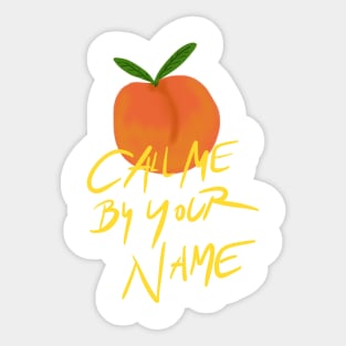 Peach Call Me By Your Name CMBYN Sticker